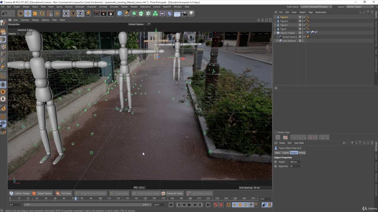 C4D教程-三维摄像机反求跟踪场景搭设