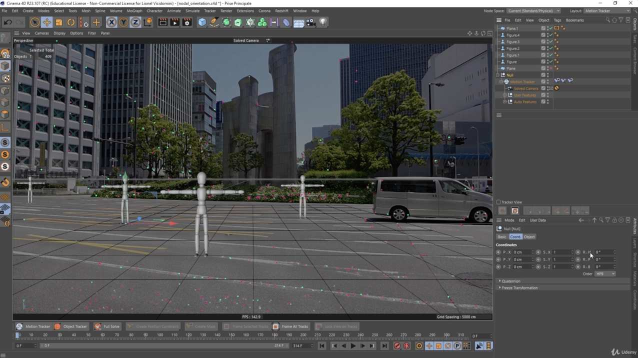 C4D教程-三维摄像机反求跟踪场景搭设