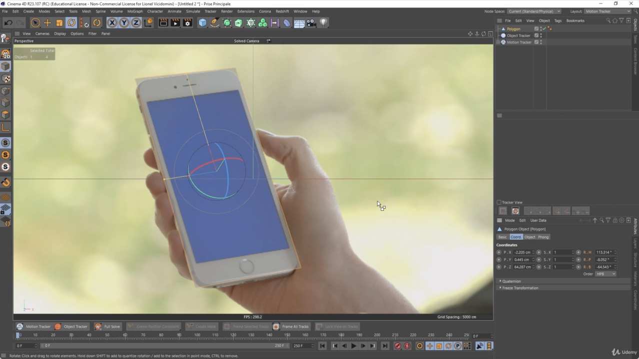 C4D教程-三维摄像机反求跟踪场景搭设