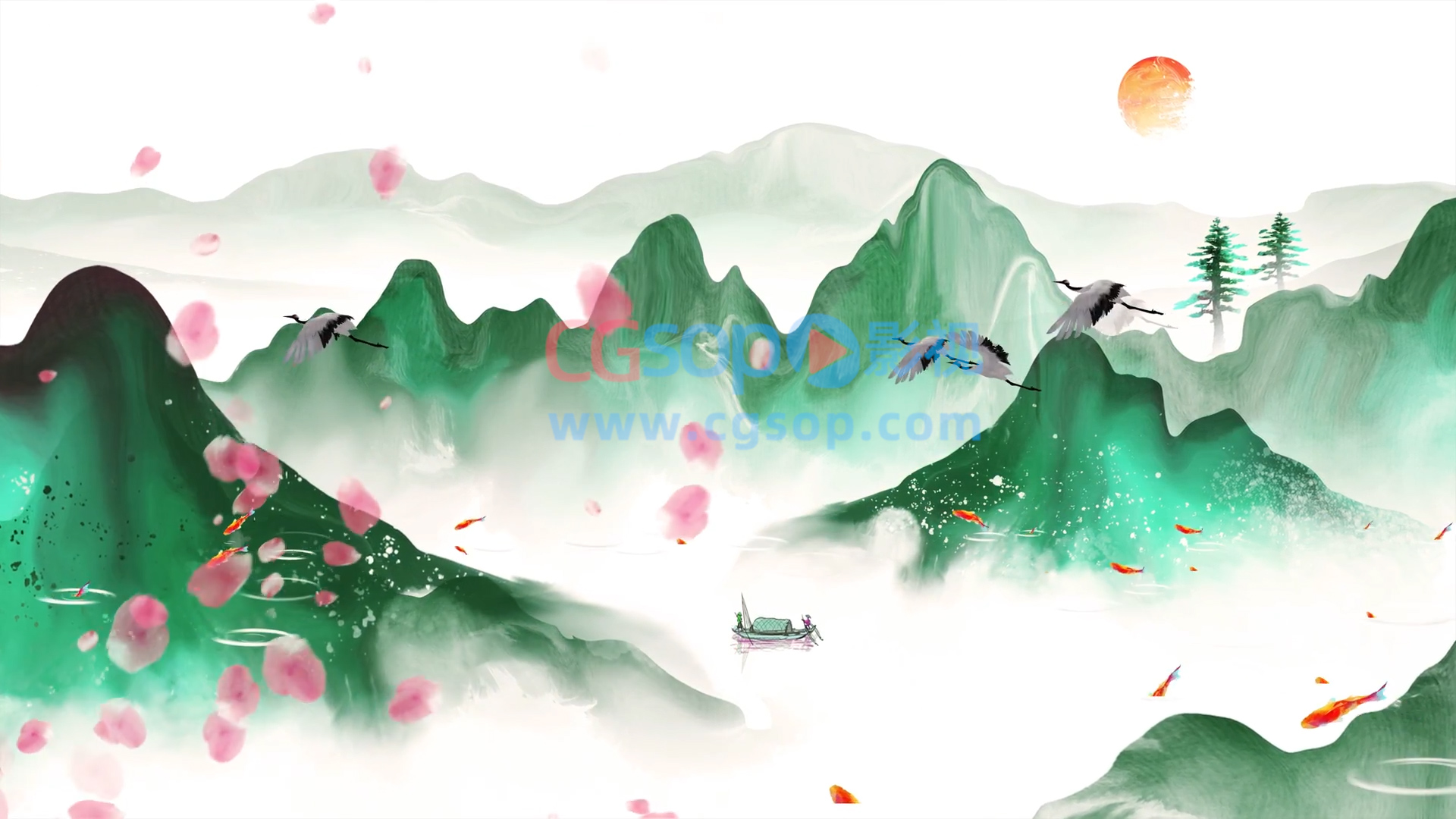 中国元素图案国风画面