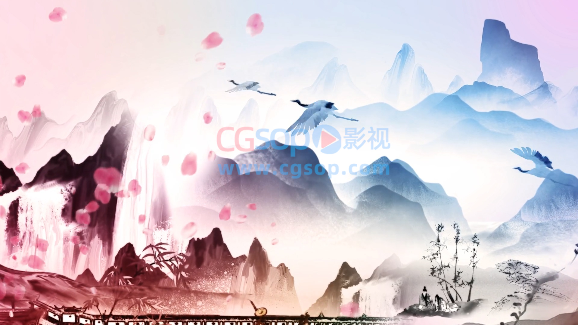 中国元素图案国风画面