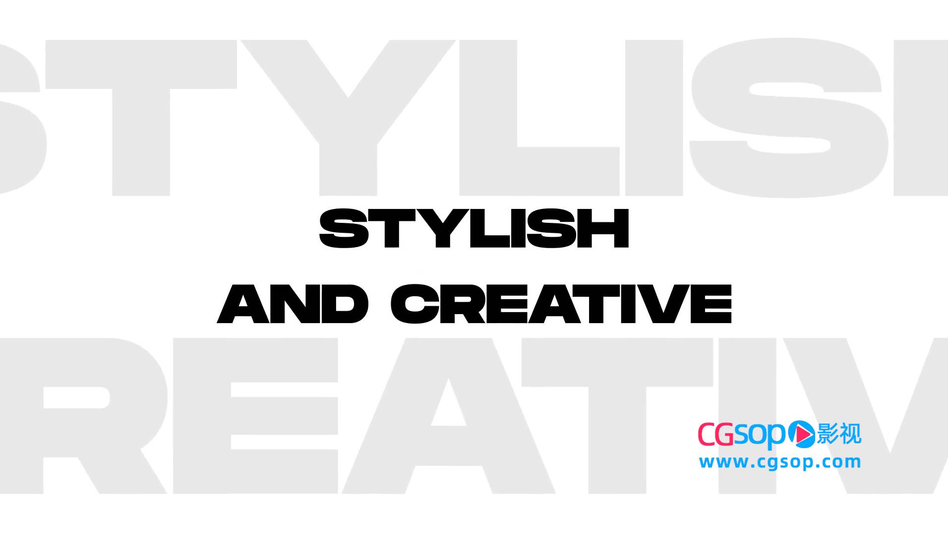 卡点图文节奏感展示片头