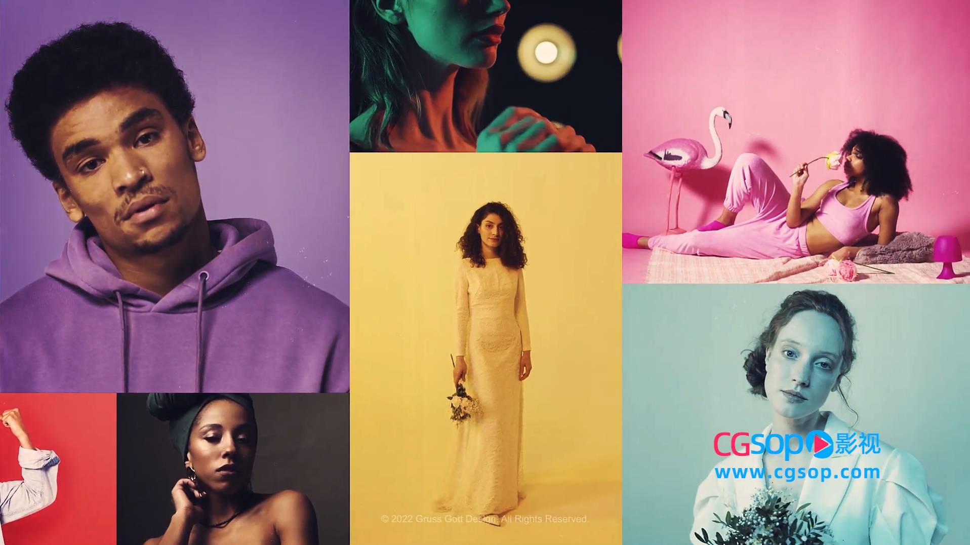 多图拼贴展示宣传片头