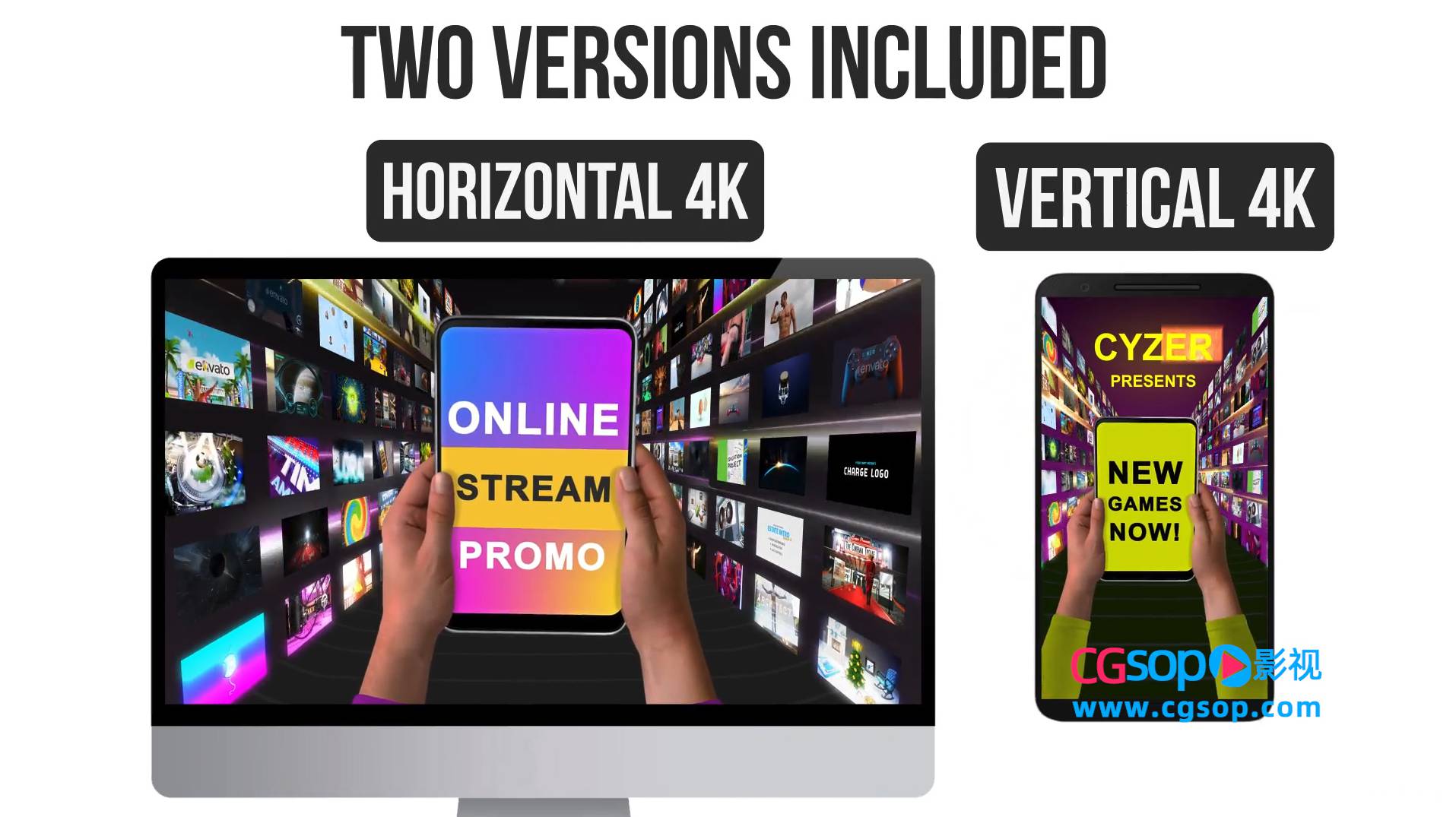 智能设备在流媒体视频墙隧道中展示