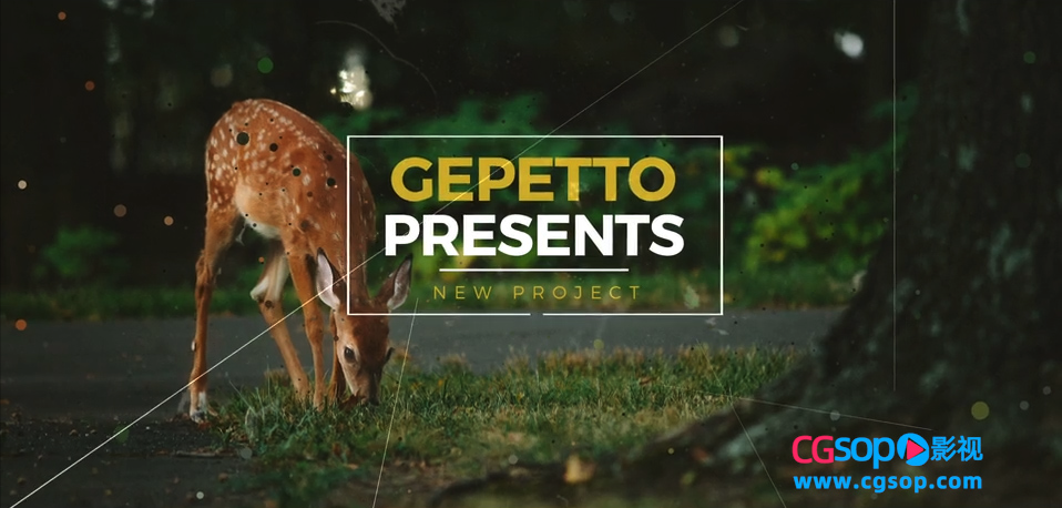 时尚大气图形文字动画