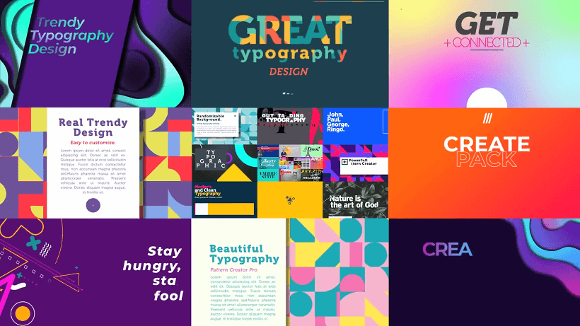 MG动画必备动画元素工具大集合 Create Pack 3600+ AE预设