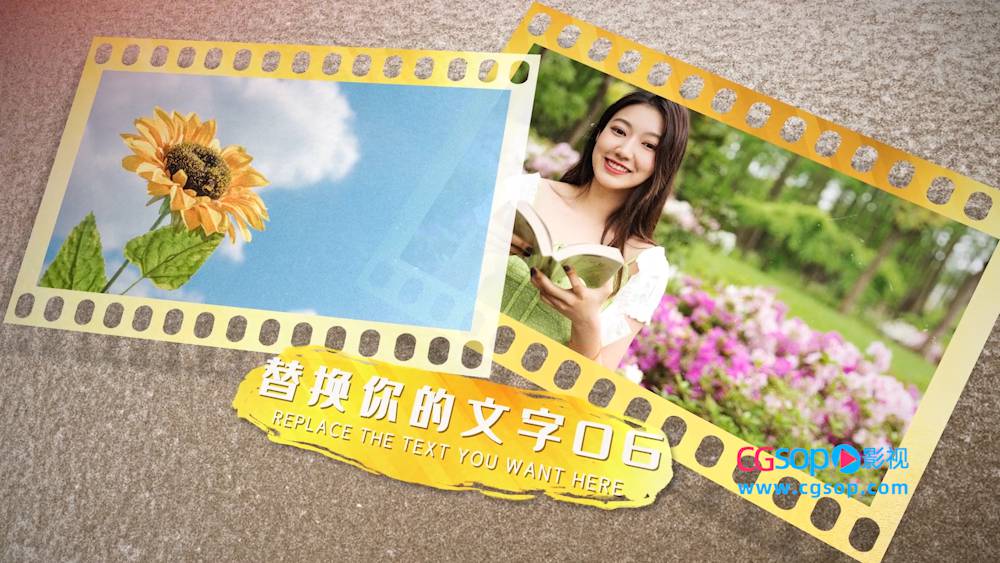 怀旧胶片图文视频动画