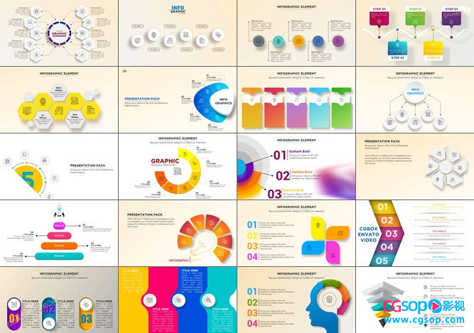 企业数据展示步骤图动画演示效果设计