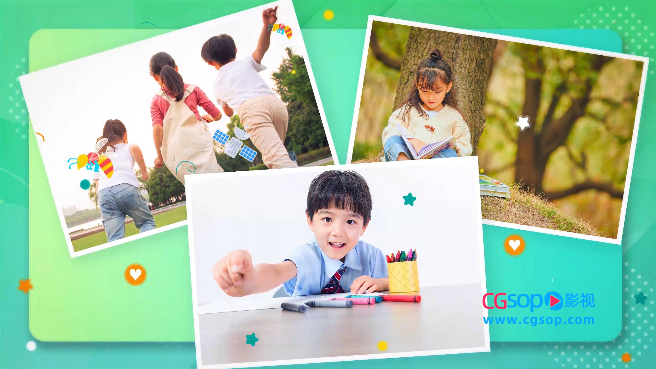 宝贝生日相册纪念AE模板