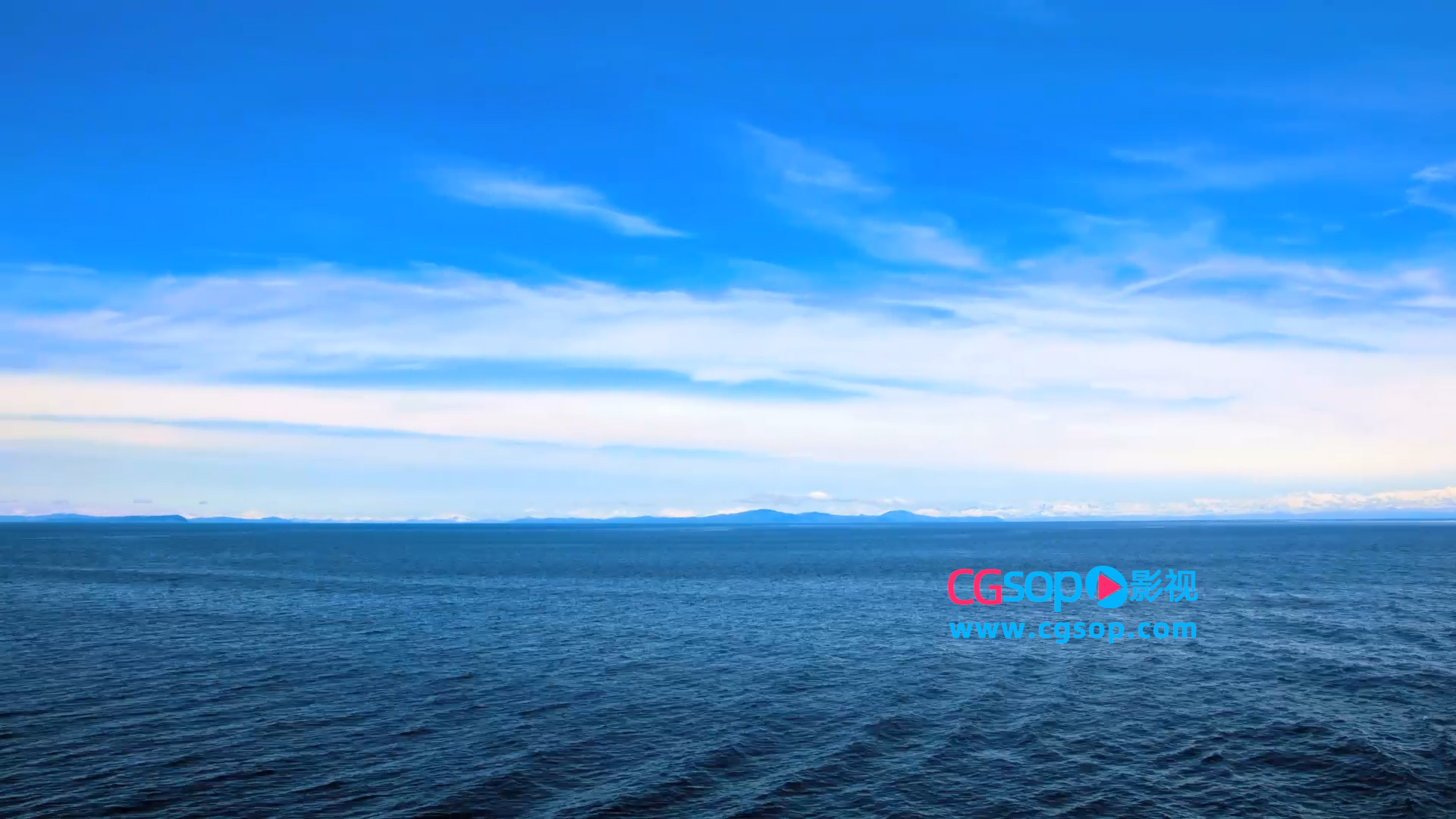 海平面延时视频素材