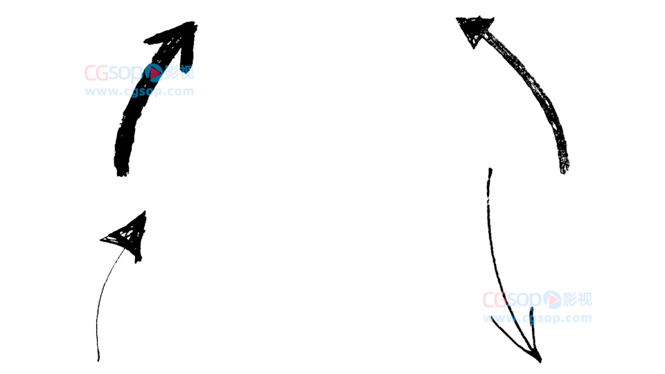 125组彩笔元素绘画素材（带通道）