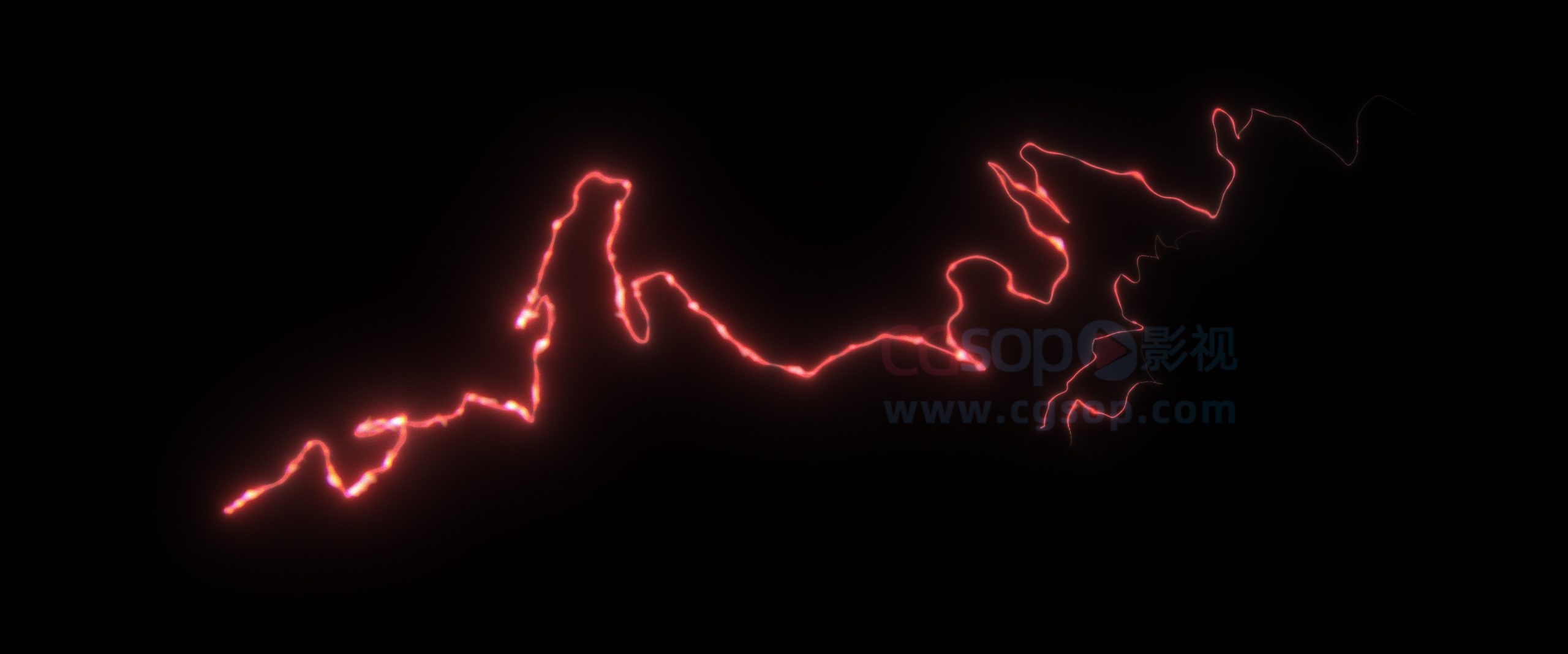 云朵闪电视频素材