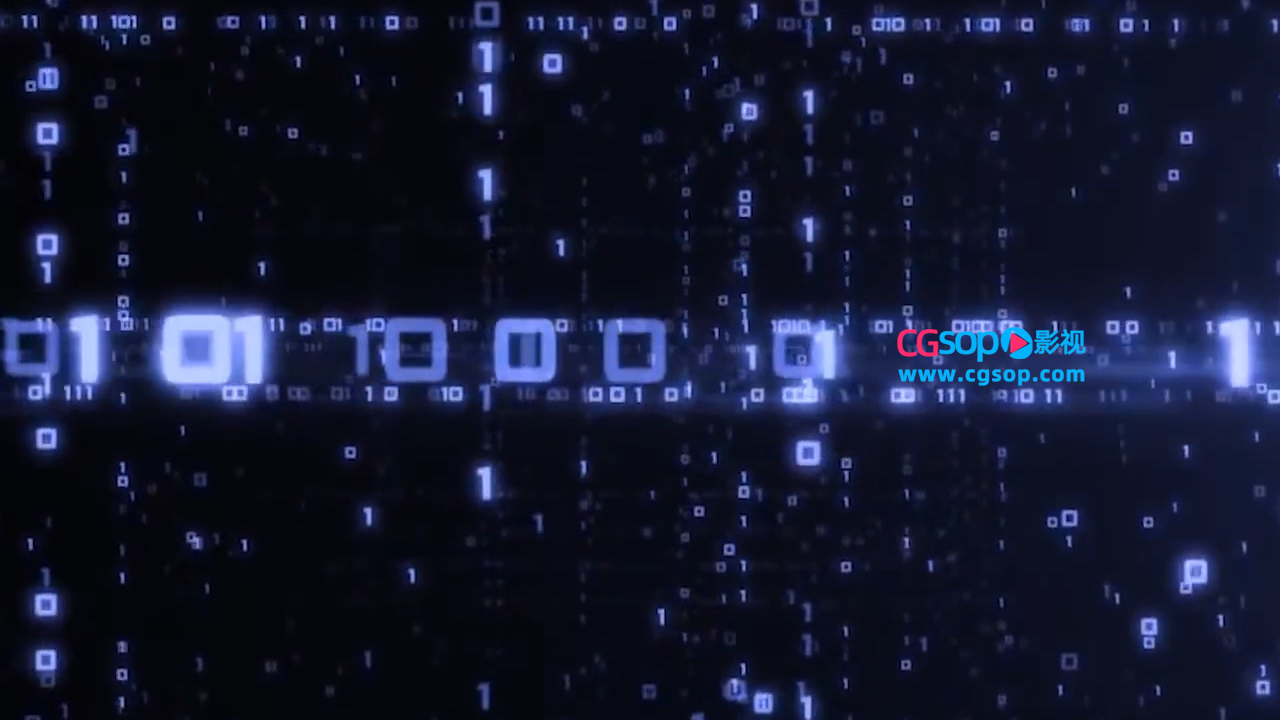 数据文字大气科技互联网背景合成视频