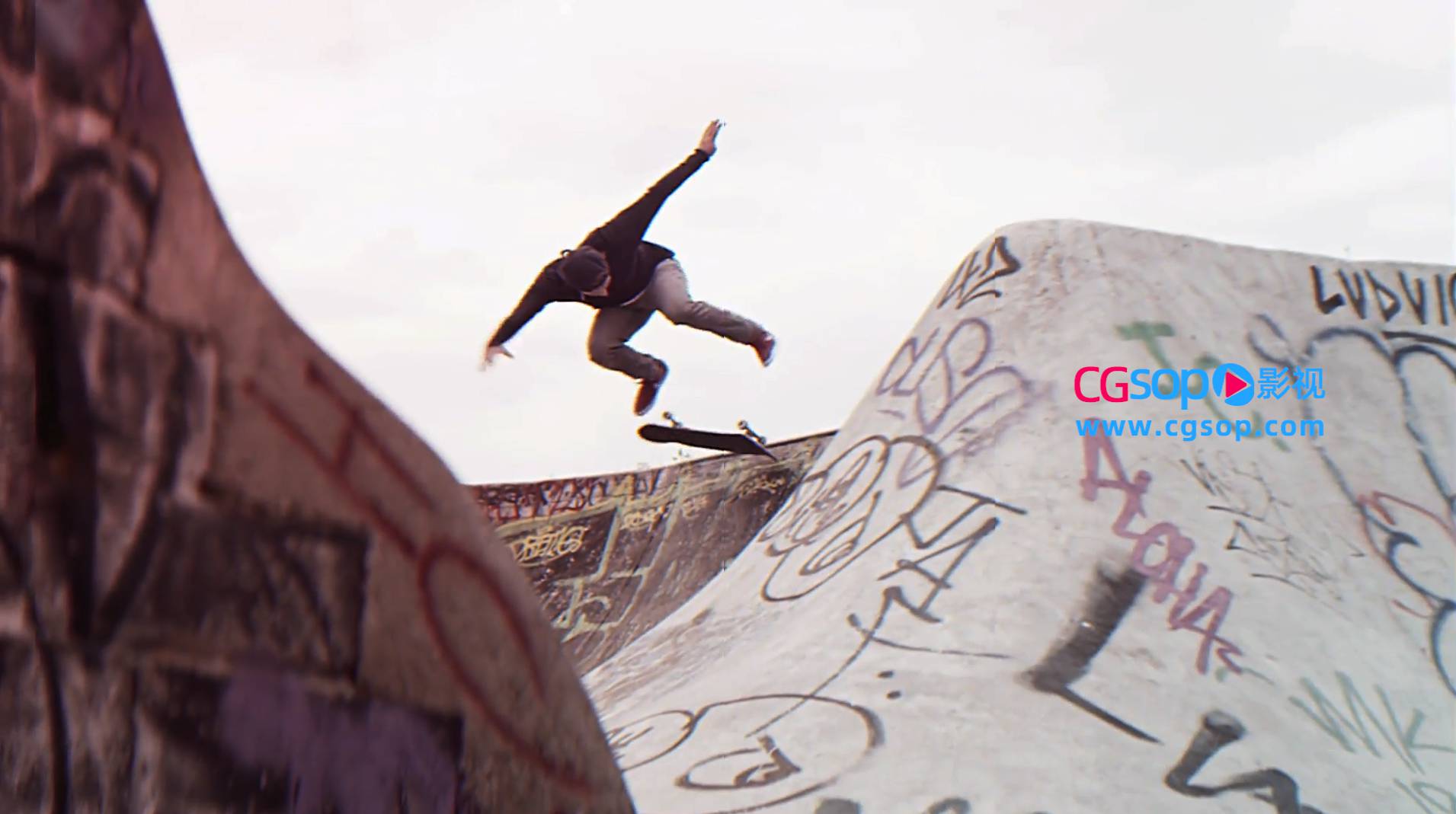 动感能量图文交替展示的动作电影体育健身宣传预告片