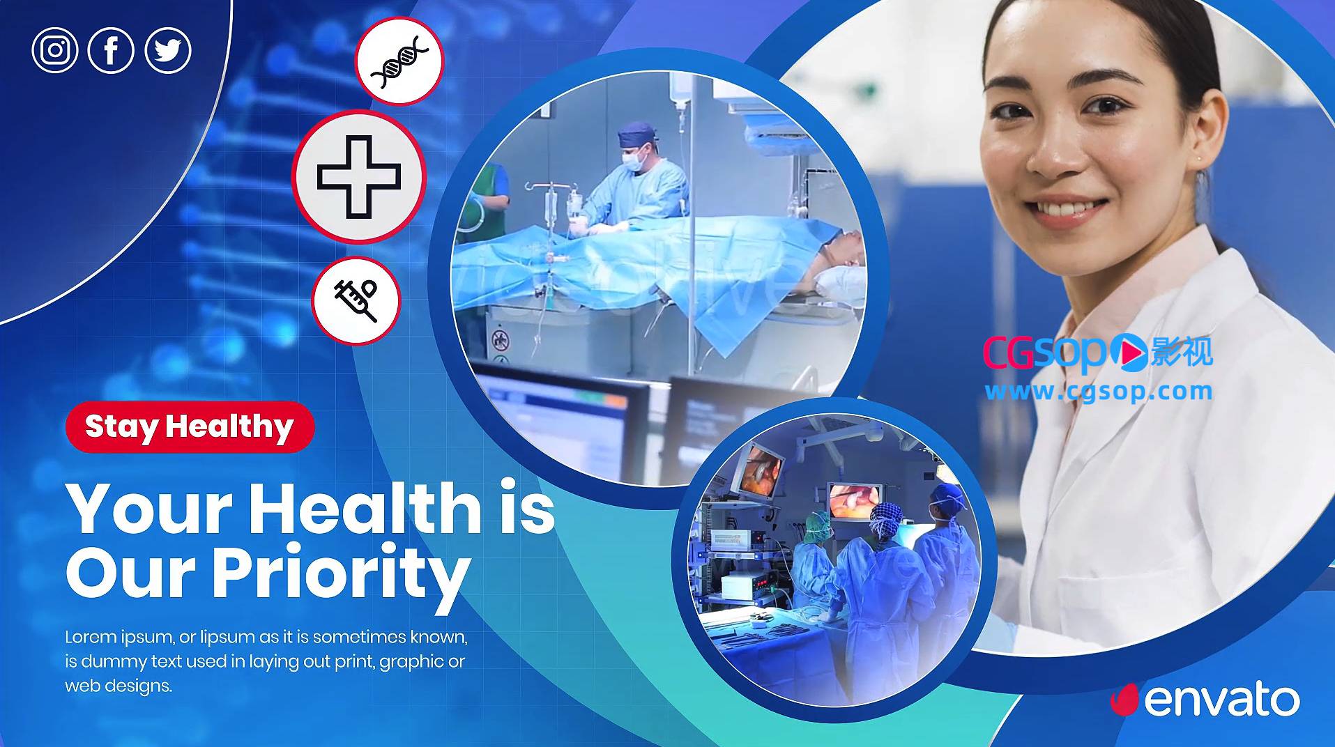 卫生保健护理医院医疗机构健康疗养中心等的宣传介绍视频