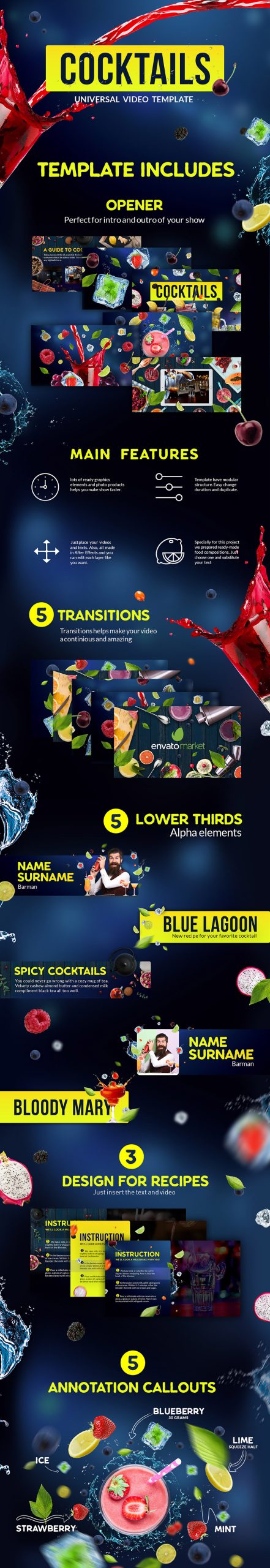 烹饪美食电视包装工程节目开场广告