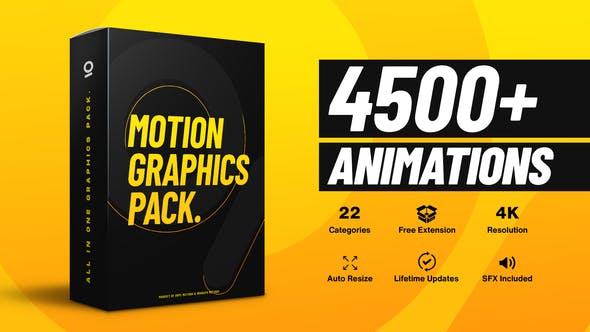 4500+ Graphics Pack AE脚本预设包