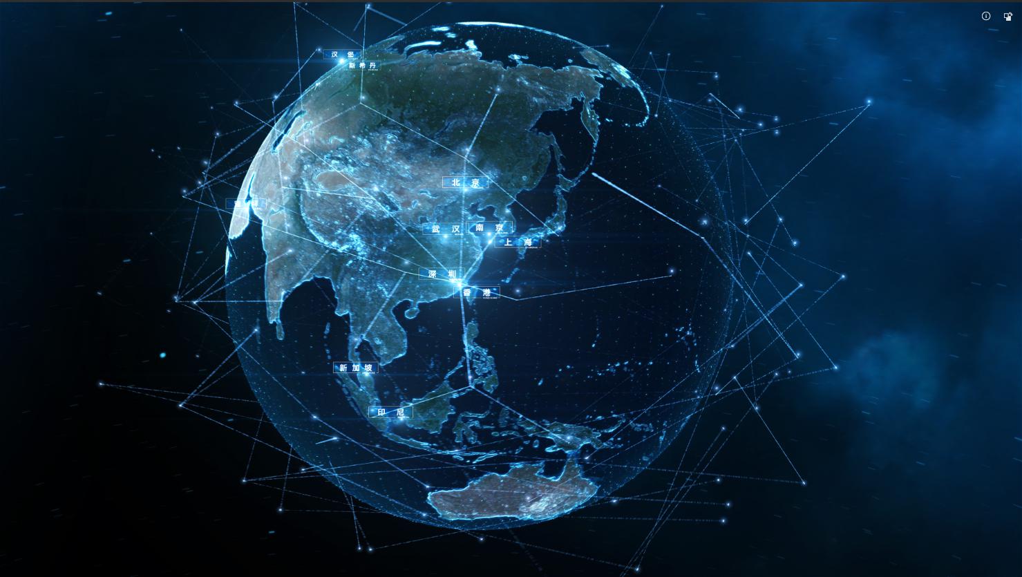 震撼大气的地球logo演绎