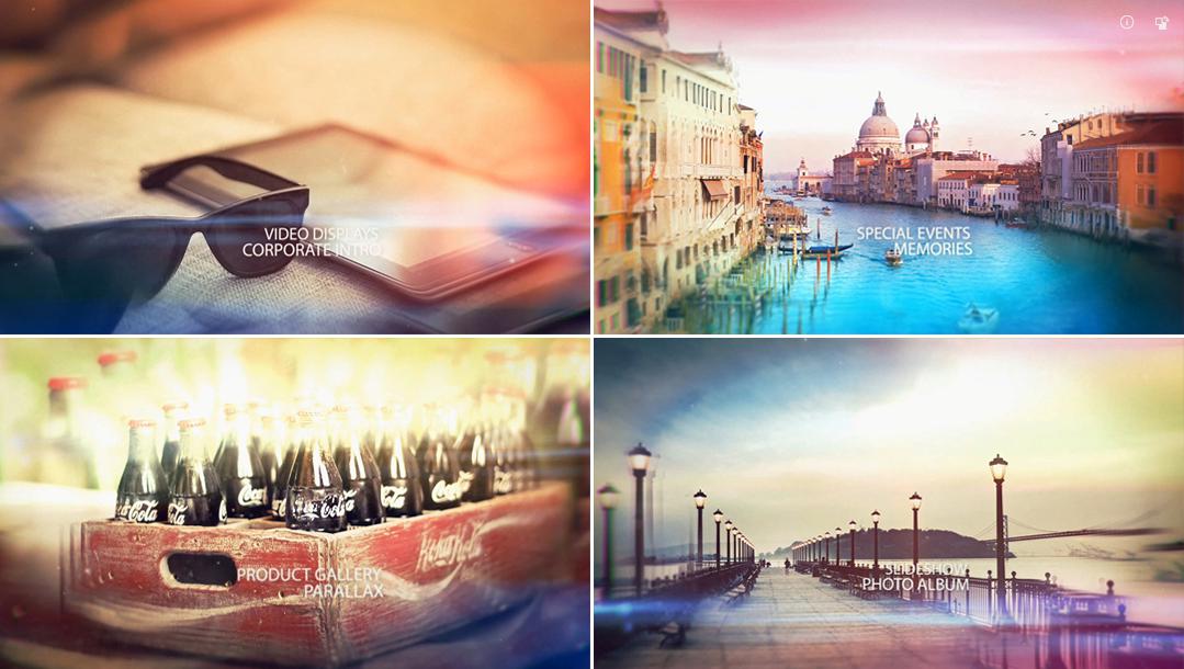 唯美怀旧光效电子相册