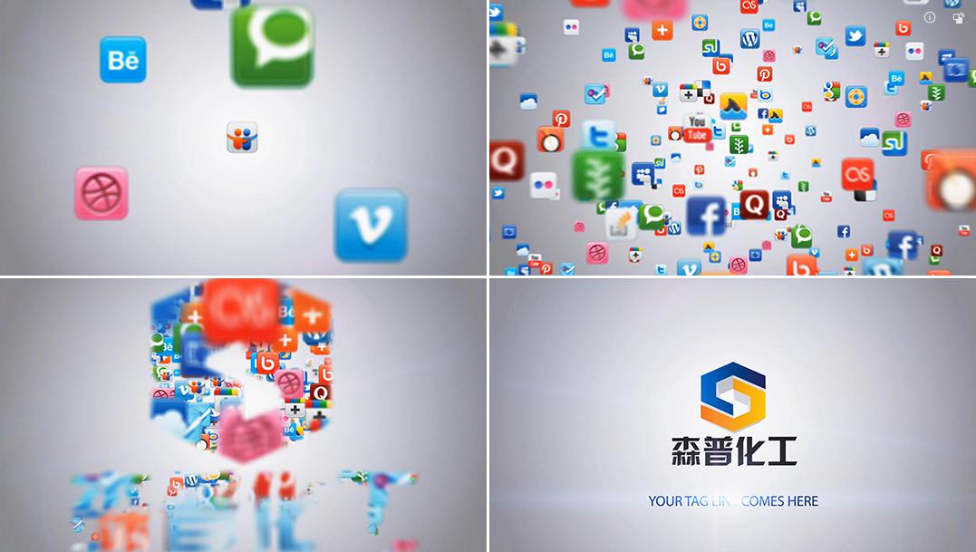 LOGO汇聚片头开场动画