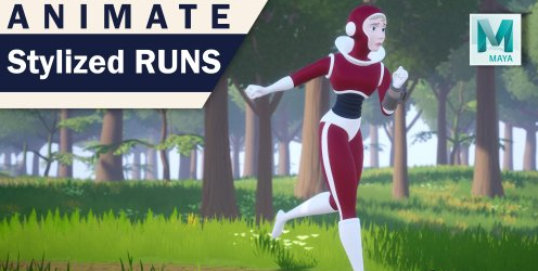 在 Maya 中制作动画灵感的运行动画