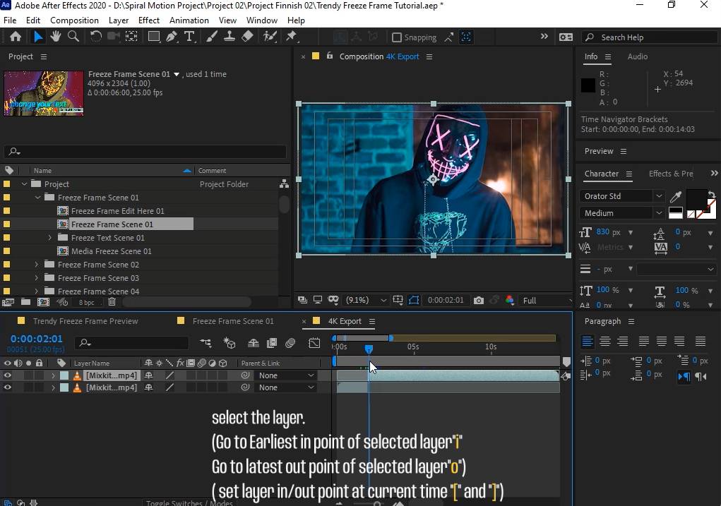 火爆插件,一键套用Ae模板!爆火人物定格炫酷动画!
