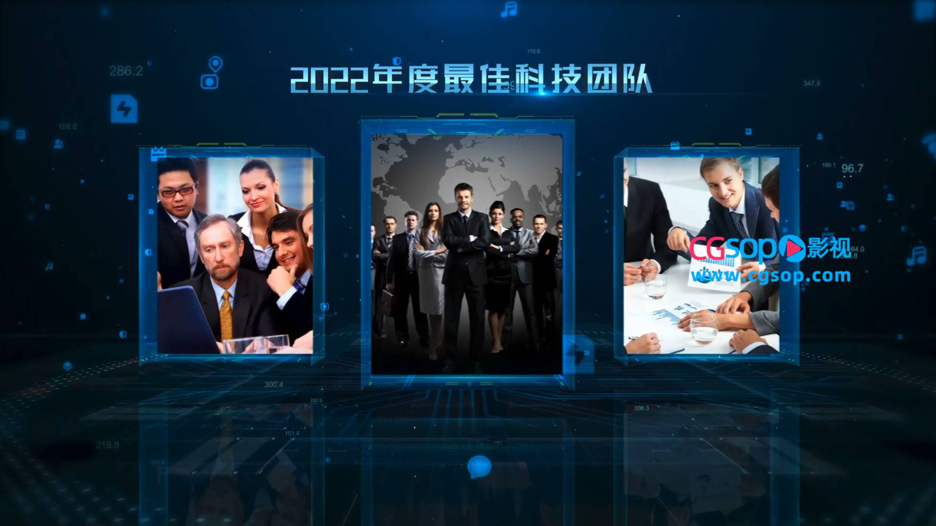 AI平台科技图文包装AE模板