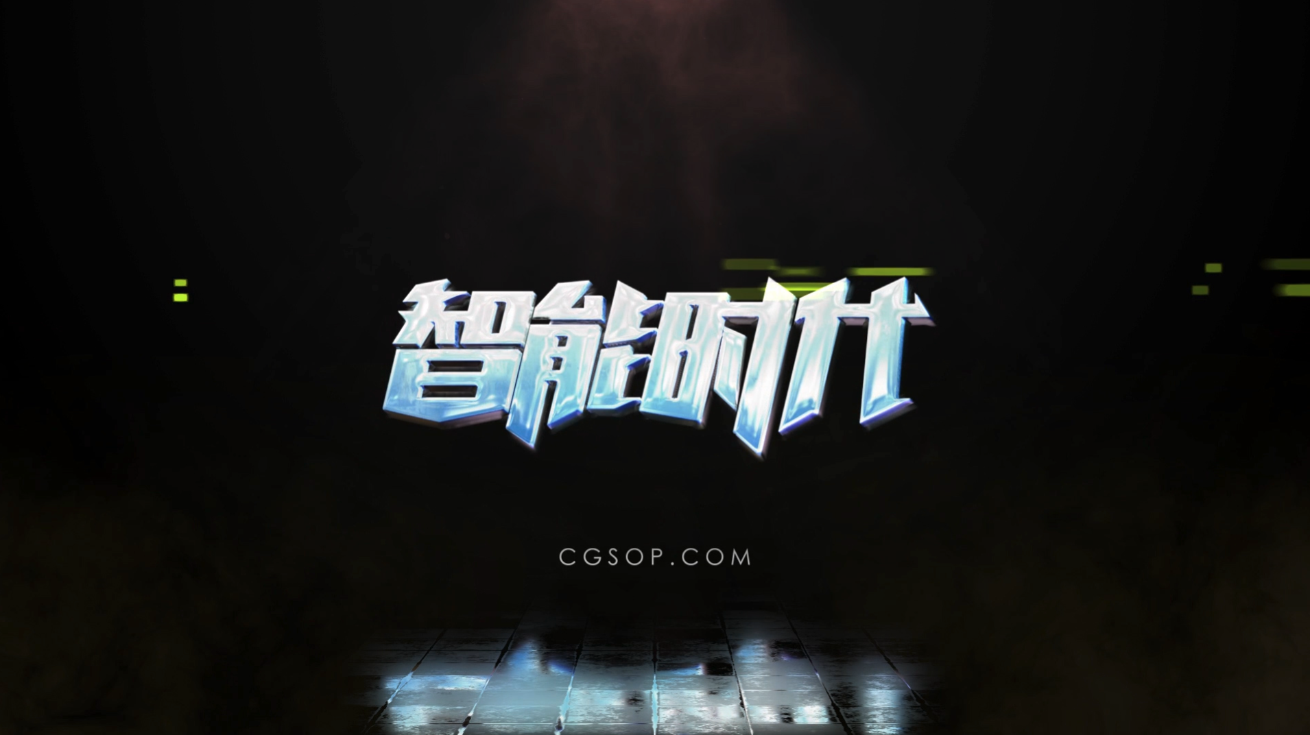 光线电流轮廓描边科技logo动画AE模板