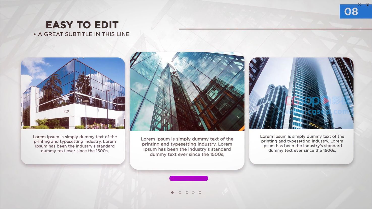 企业项目介绍时间线动态PPT