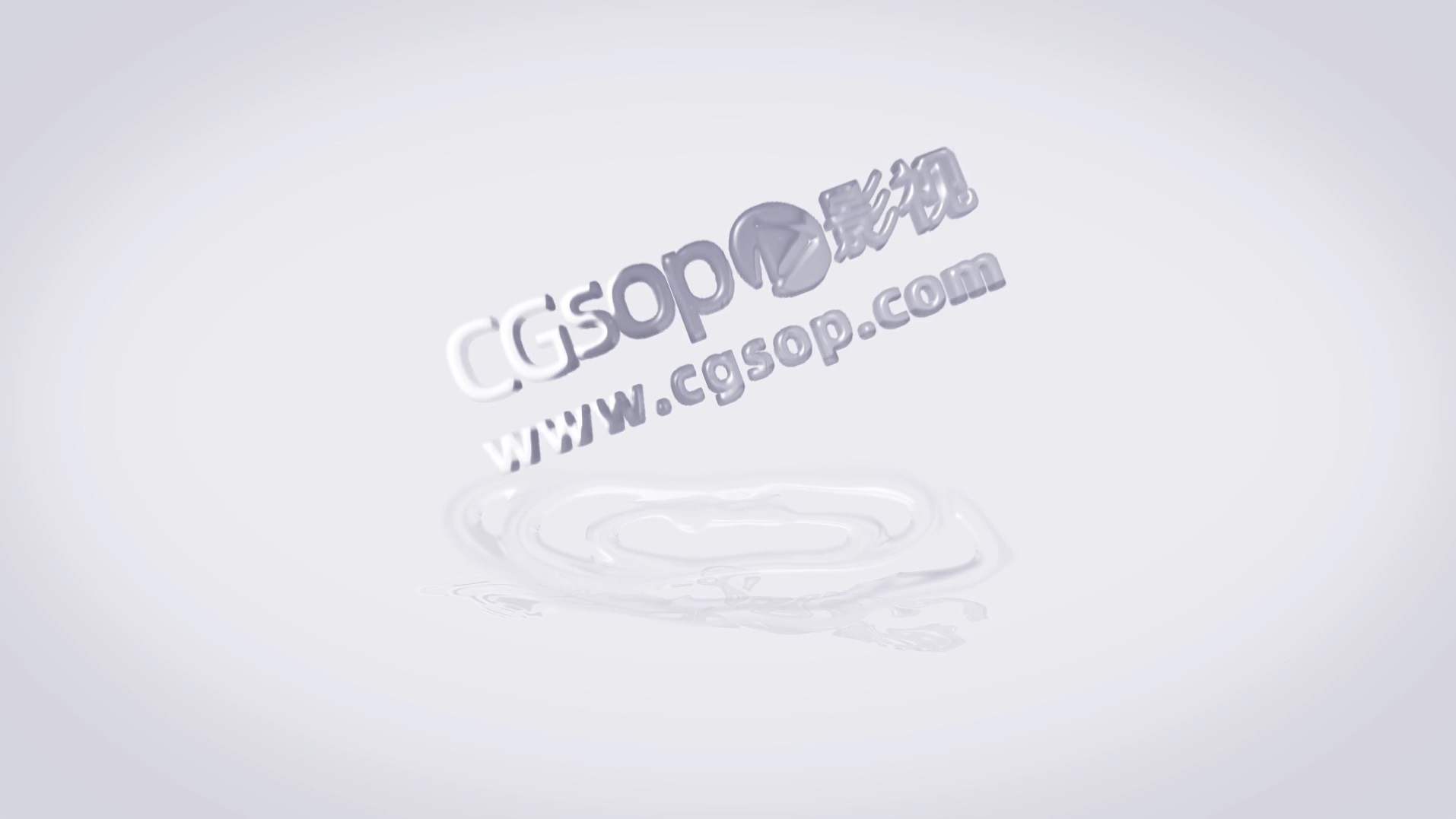 logo演绎水波纹片头AE模板