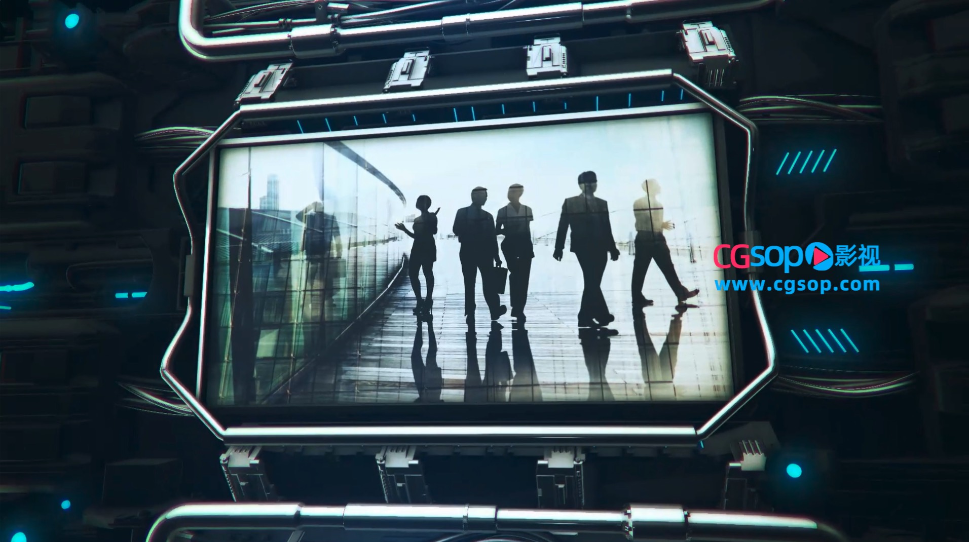 三维科技感图文AE模板