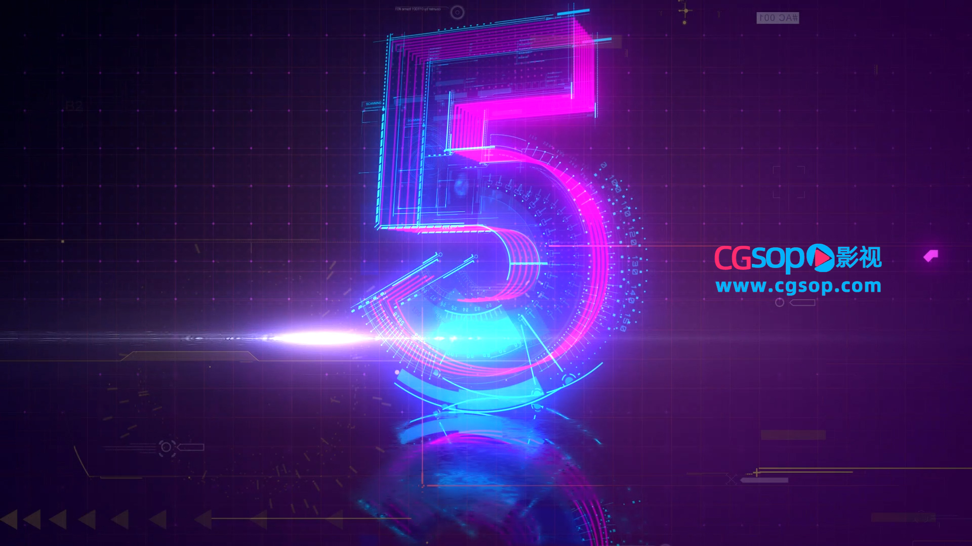 新春素材跨年倒计时视频素材