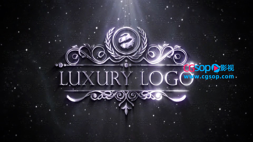 豪华图标框架logo徽标动画