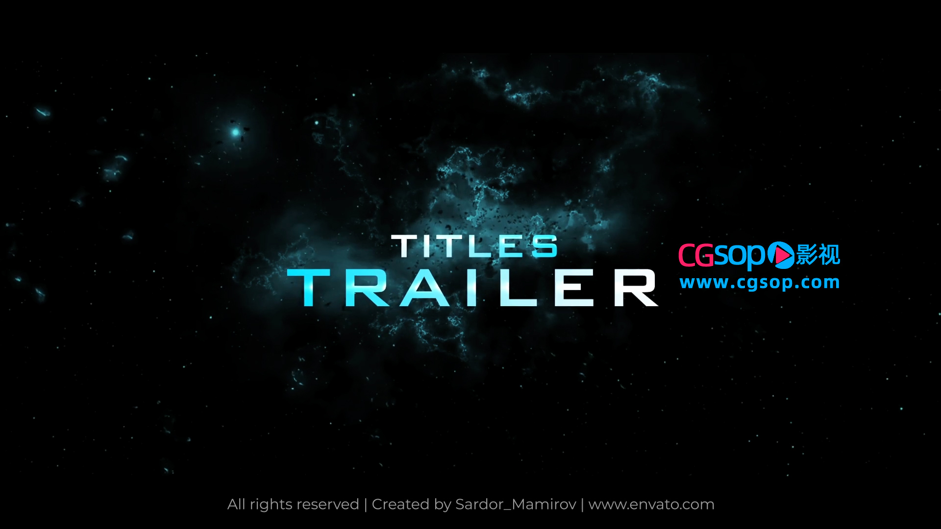 电影预告片标题开场文字动画 Trailer Titles