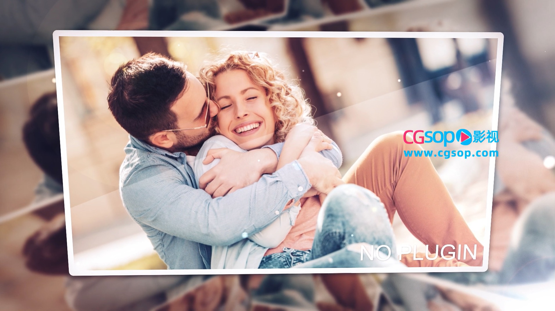 唯美浪漫梦幻的照片相册婚庆AE模板