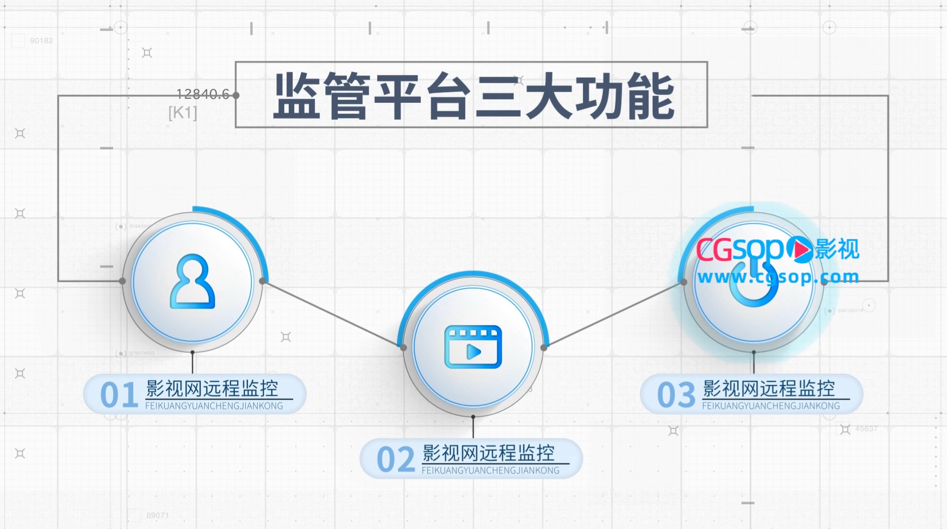 企业机关智能分类展示AE模板