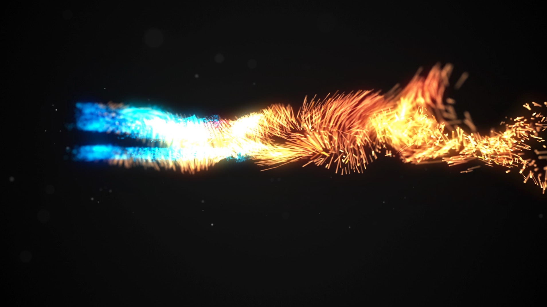 logo粒子光线片头AE模板