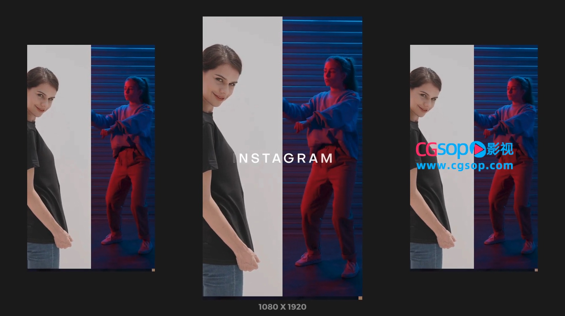 动态 Instagram 竖版抖音模板简介