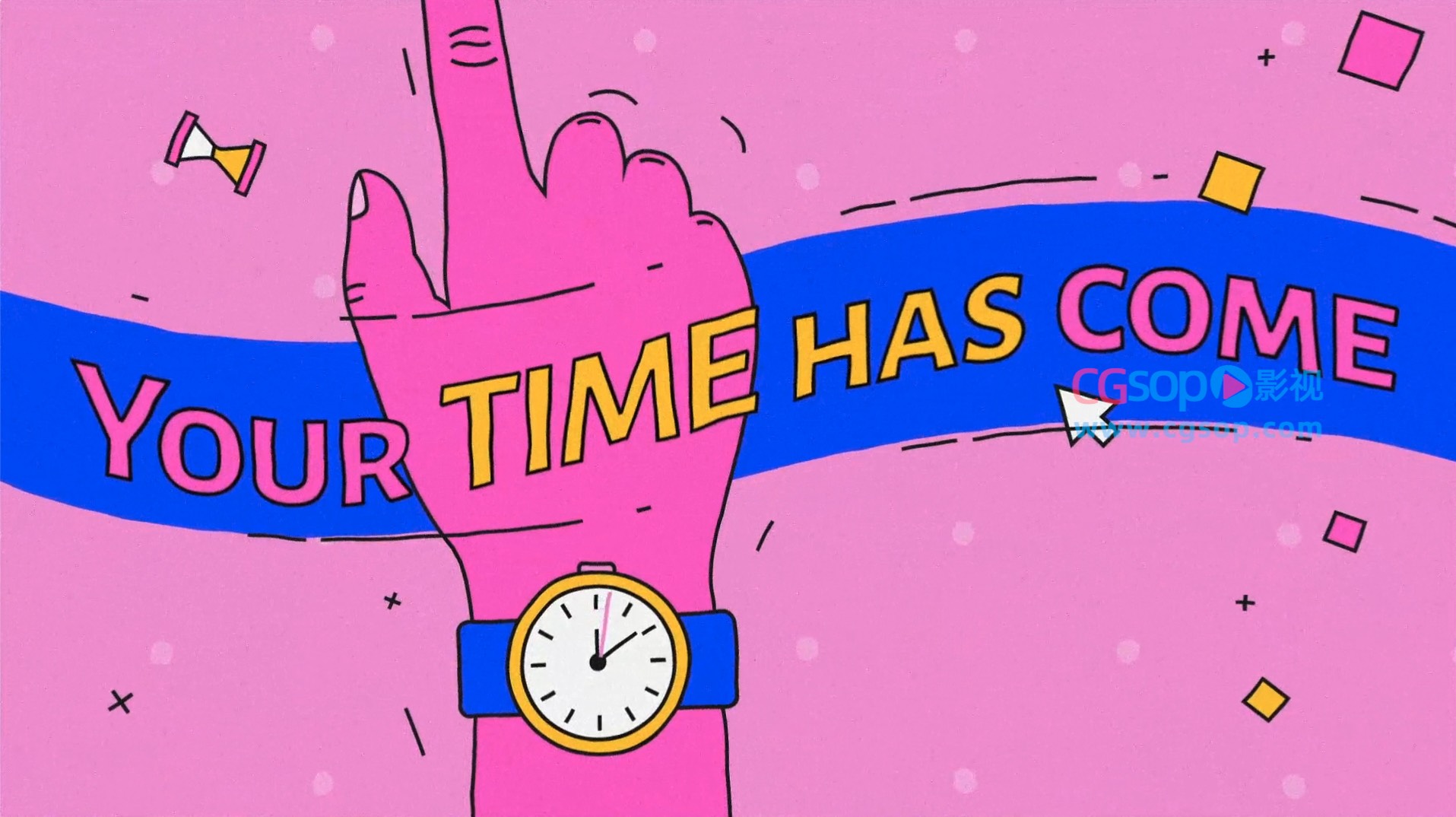 图形动画智能AI课程推广AE模板