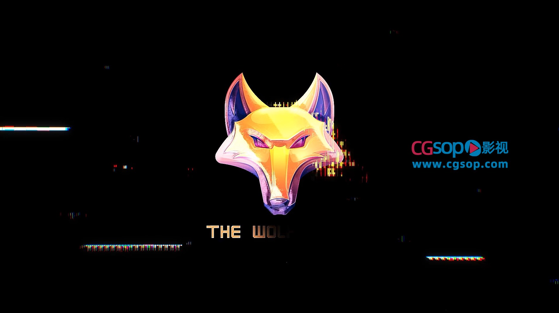 故障LOGO AE模板 Glitch logo Reveal