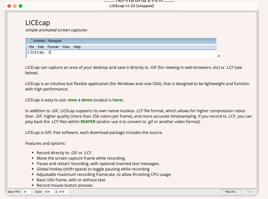 [Mac] 小巧好用的GIF录制工具
