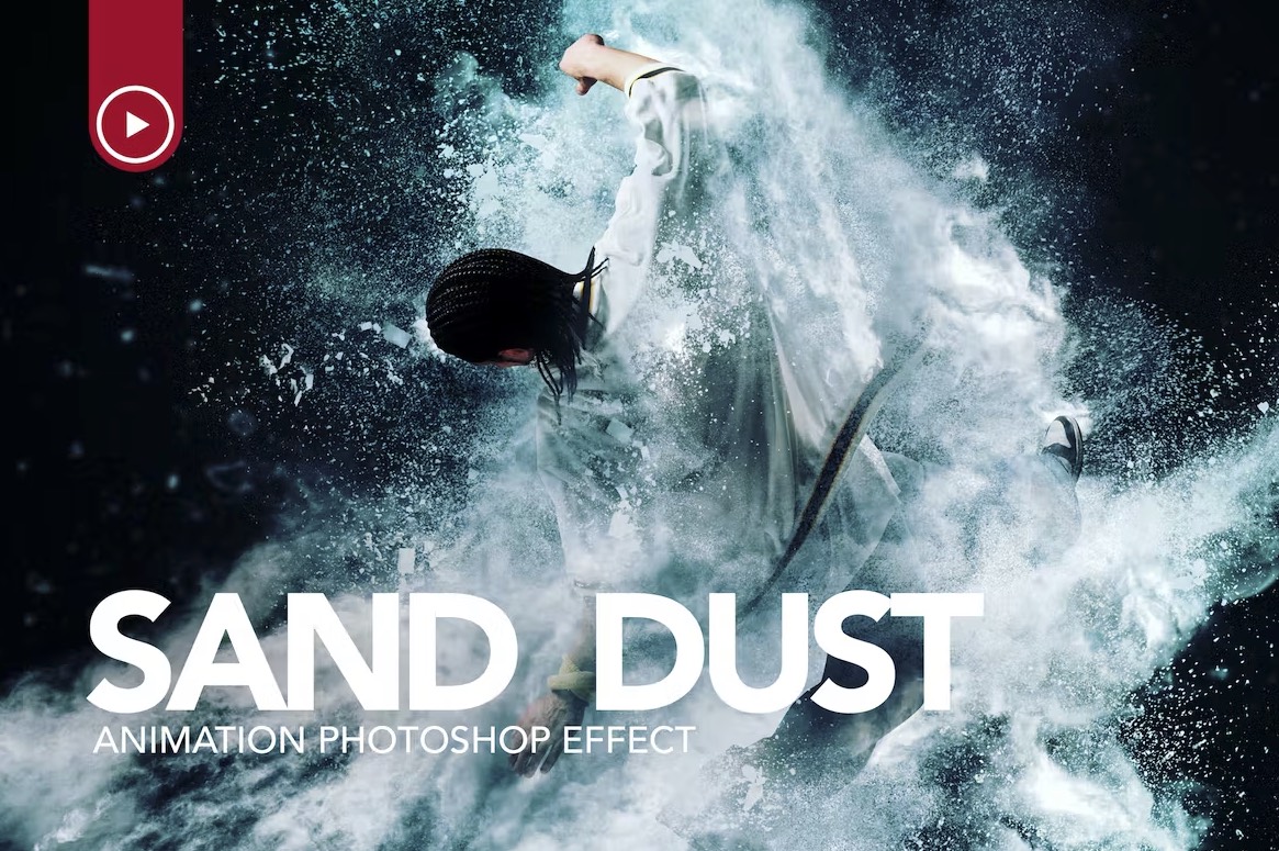 沙尘/粉末爆炸Photoshop动作