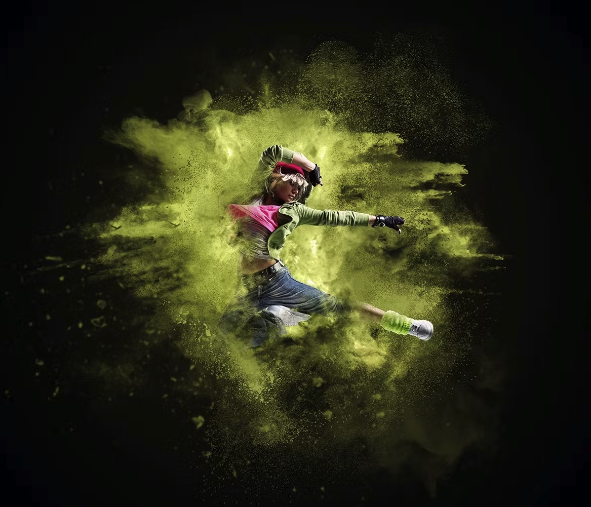 沙尘/粉末爆炸Photoshop动作