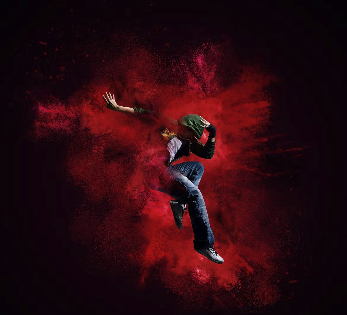 沙尘/粉末爆炸Photoshop动作