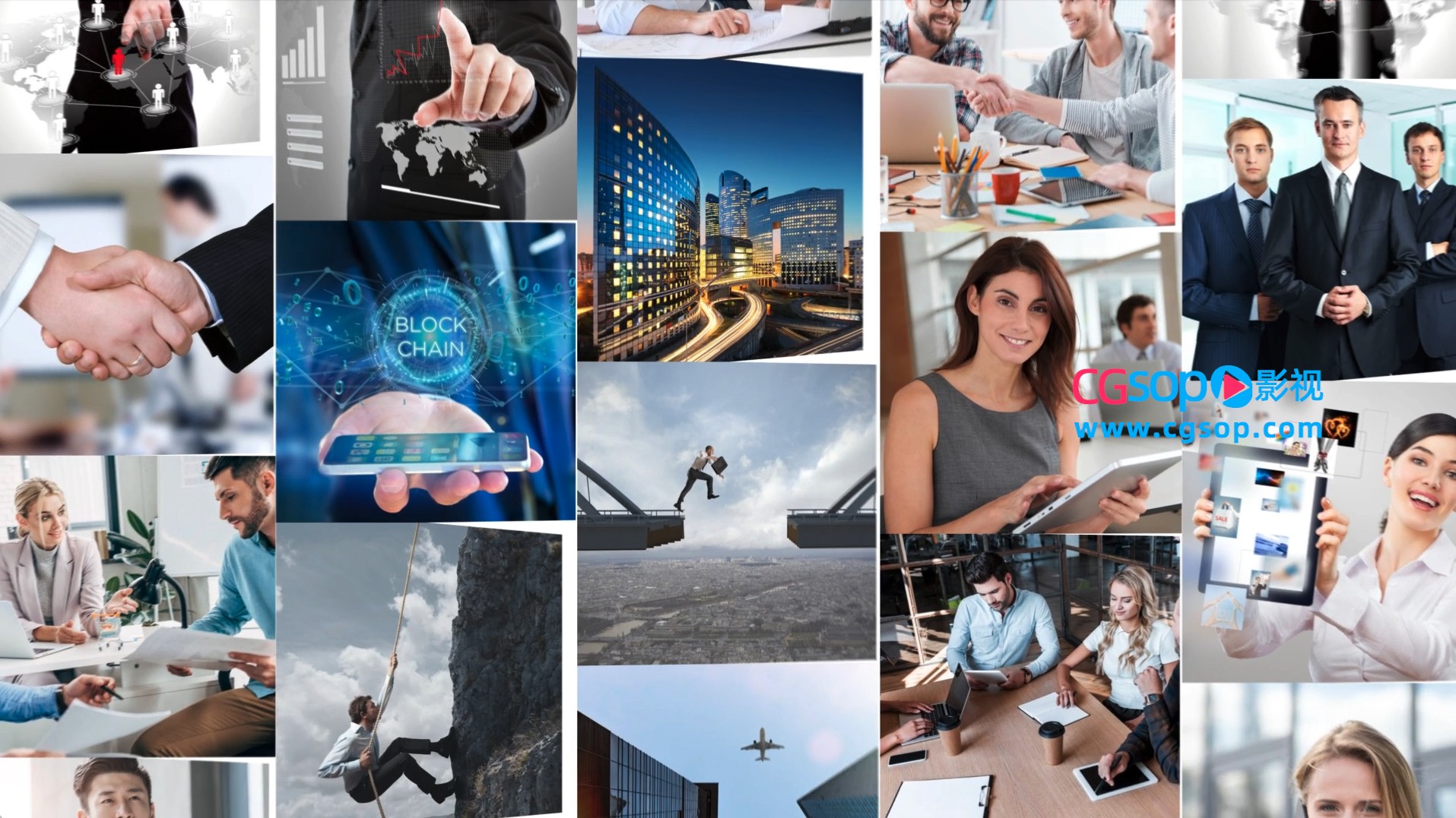 搜索拼贴logo片头AE模板