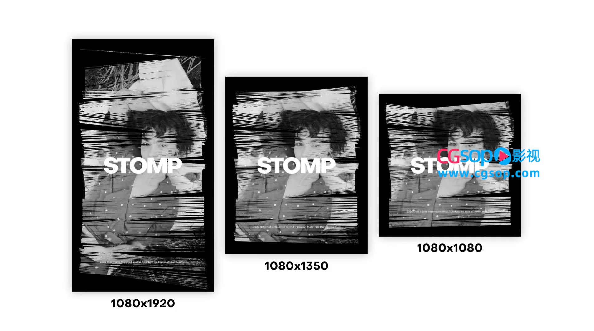 抽象图形动画和卡点节奏感