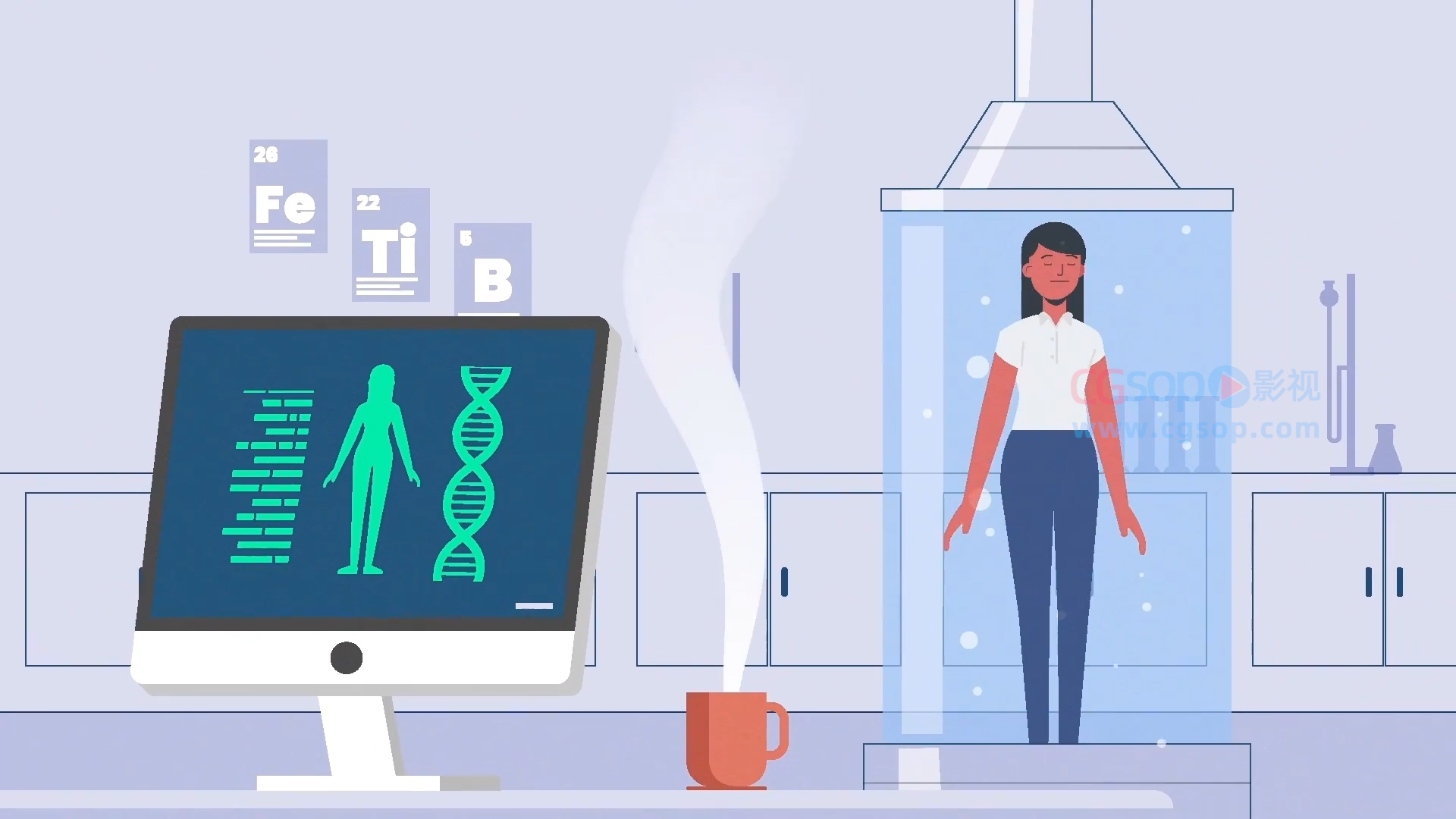 快速制作简单的MG卡通角色动画AE教程(英文字幕) Fast & Easy Character Animation in After Effects