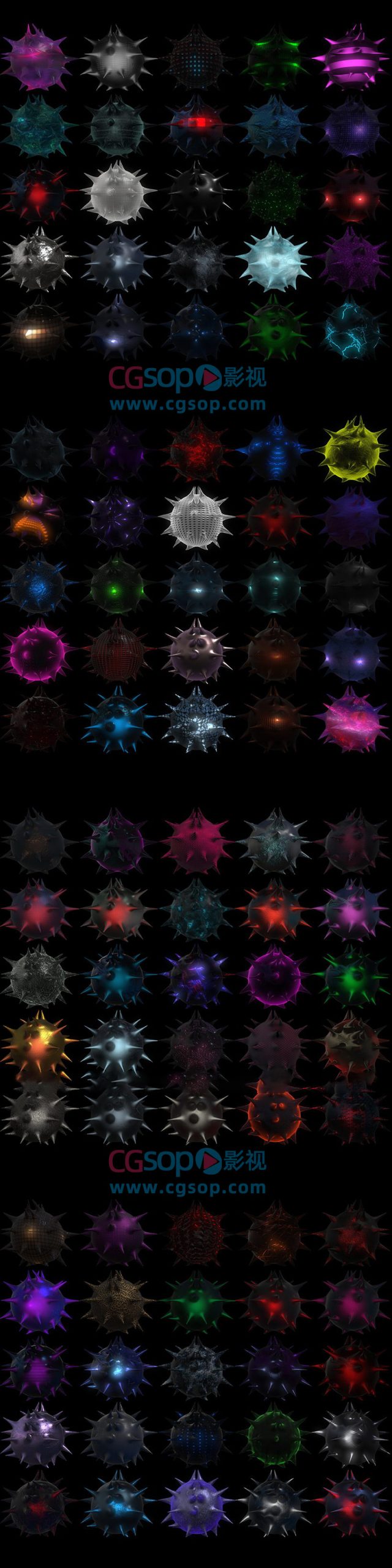 三套783种运动设计科幻金属E3D材质纹理贴图预设包 VFXER Element 3D Materials Bundle