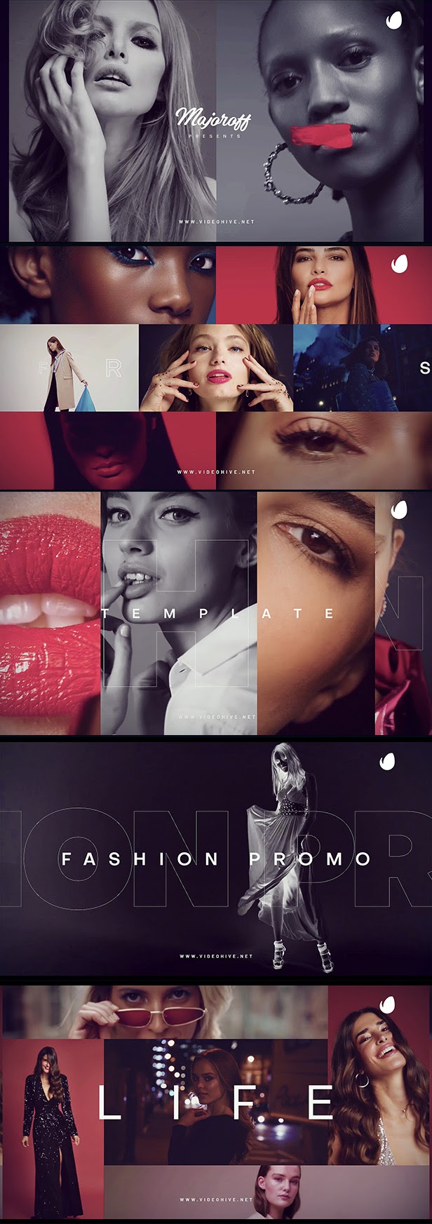 韵律节拍的时尚宣传视频