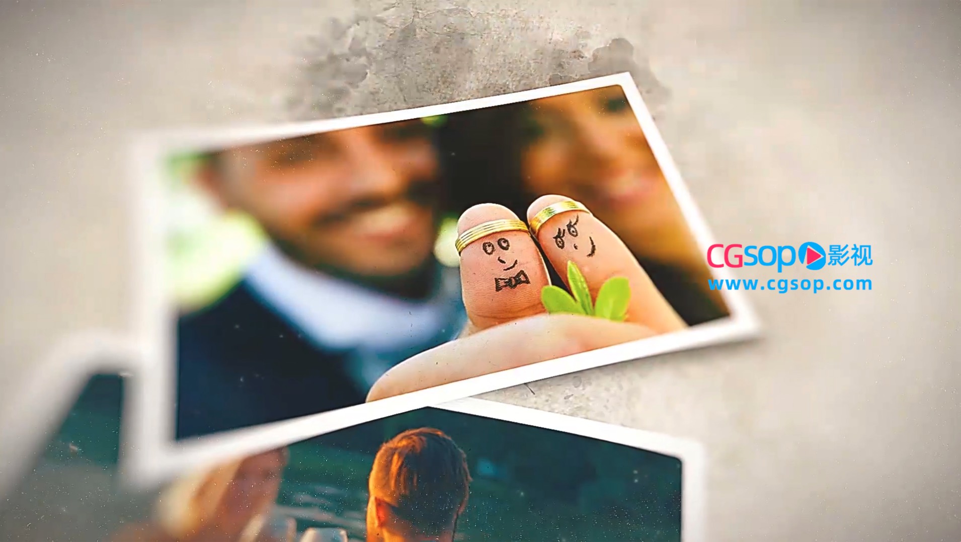 回忆照片墙动画透视空间感视频相册AE模板